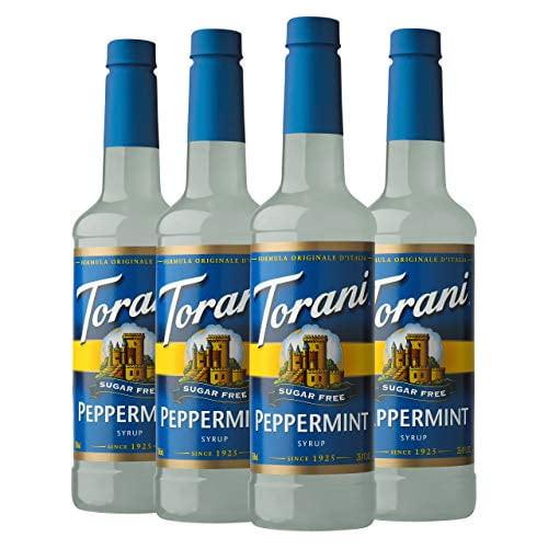 Torani Sugar Free Syrup, Peppermint, 25.4 Ounces (pack Of 4)