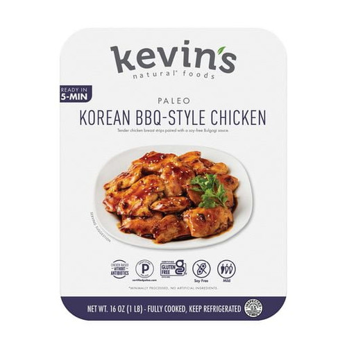 Kevin's Natural Foods Korean Bbq-style Chicken, Fully Cooked Entree, 16 Oz
