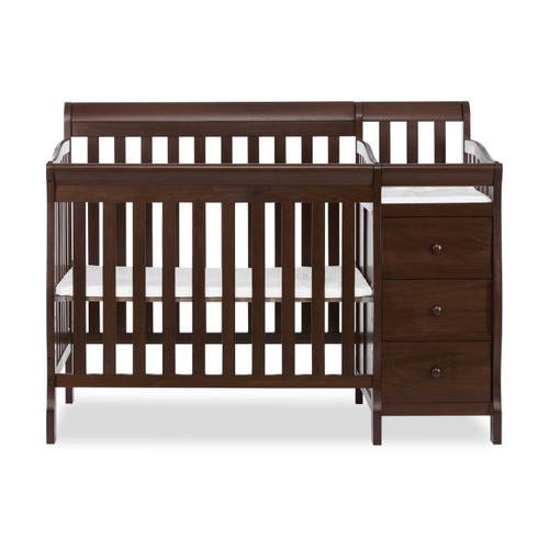 Dream On Me Jayden 4-in-1 Convertible Crib With Changer Espresso