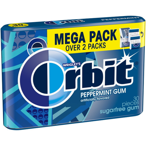 Orbit Gum Peppermint Sugar Free Chewing Gum - 30 Piece