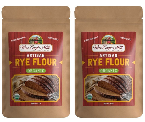 War Eagle Mill Rye Flour, Organic And Non-gmo, 5 Lb Bag 2 Pack