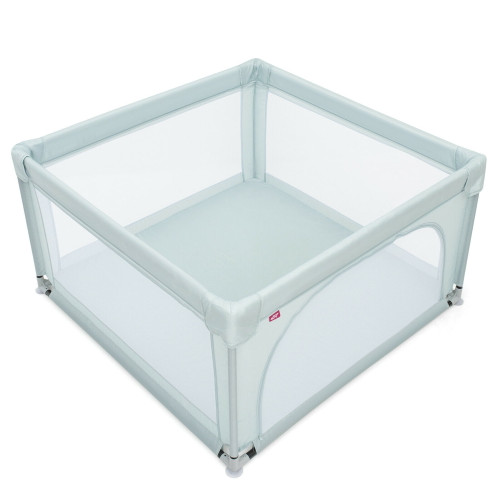 Gymax Infant Large Safety Play Center Yard Baby Playpen With 50 Ocean Balls Blue