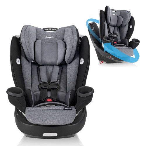 Evenflo Gold Revolve360 Rotational All-in-one Convertible Car Seat (moonstone Gray)