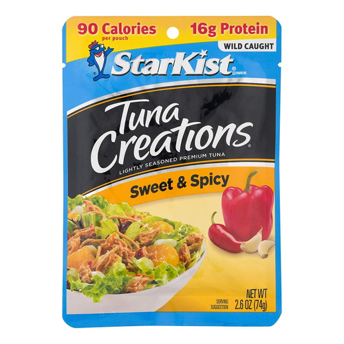 Starkist Tuna Creations, Sweet & Spicy, 2.6 Oz Pouch (pack Of 12) (packaging May Vary)