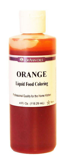 Lorann Liquid Food Color Orange 4 Oz