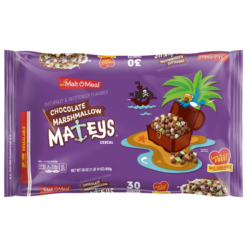 Malt-o-meal Chocolate Marshmallow Mateys Breakfast Cereal, 30 Oz Bag