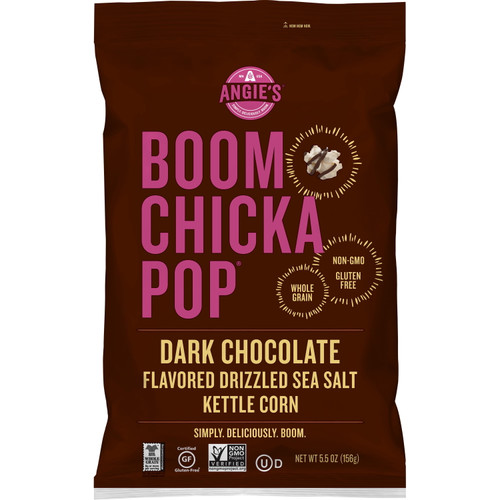 Angie's Boomchickapop Dark Chocolaty Drizzled Sea Salt Kettle Corn, 5.5 Oz