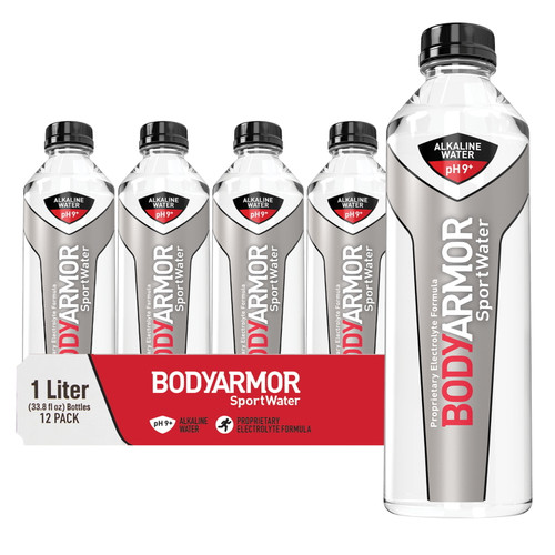 Bodyarmor Alkaline Sport Water, 33.8 Fl Oz, 12 Pack Bottles