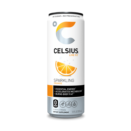 Celsius Essential Energy Drink 12 Fl Oz, Sparkling Orange (single)