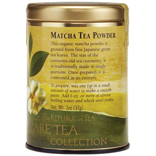 The Republic Of Tea Organic Tea Matcha Powder, 2 Ounces / 25-30 Cups