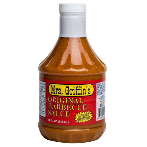Mrs. Griffin's Barbecue Sauce, Tangy Mustard, Original, 32 Fl. Oz. Bottle