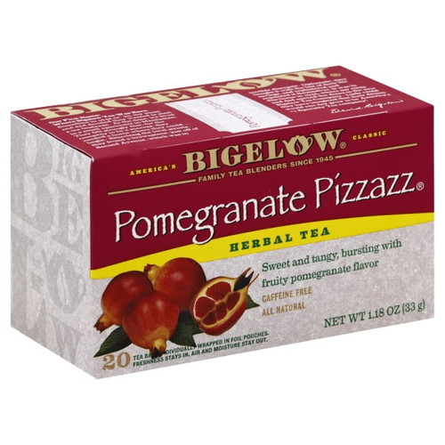 Bigelow Herbal Tea, Pomegranate Pizzazz, Tea Bags, 20 Ct