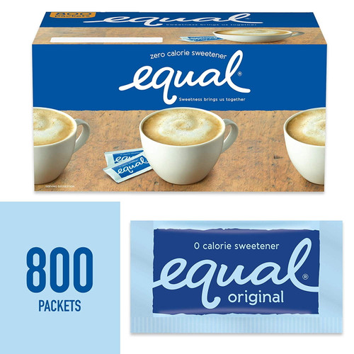 Equal 0 Calorie Sweetener, Sugar Substitute, Zero Calorie Sugar Alternative Sweetener Packets, Sugar Alternative, 800 Count
