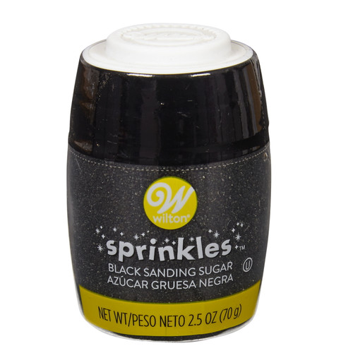 Wilton Black Sanding Sugar Sprinkles, 2.46 Oz.