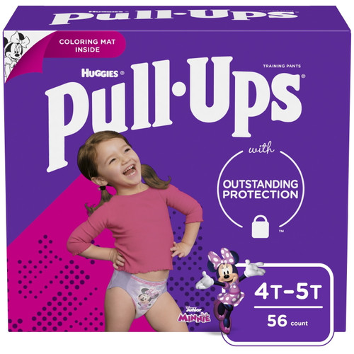 Pull-ups Girls' Potty Training Pants Size 6, 4t-5t, 56 Ct