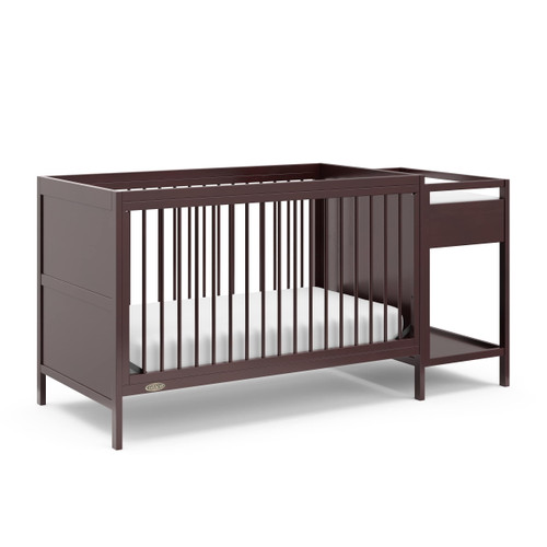 Graco Fable 4-in-1 Convertible Baby Crib And Changer, Espresso