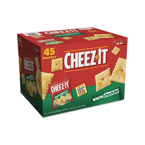 Cheez-it Crackers, 1.5 Oz Bag, White Cheddar, 45/carton