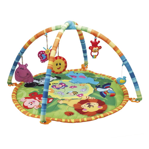Winfun Jungle Pals Playmat - Multi Color - Gender Neutral For Ages Newborn And Up