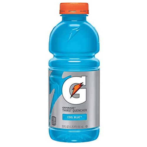 Gatorade Cool Blue, 20 Oz, Pack Of 24