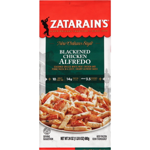 Zatarain's Frozen Meal - Blackened Chicken Alfredo, 24 Oz