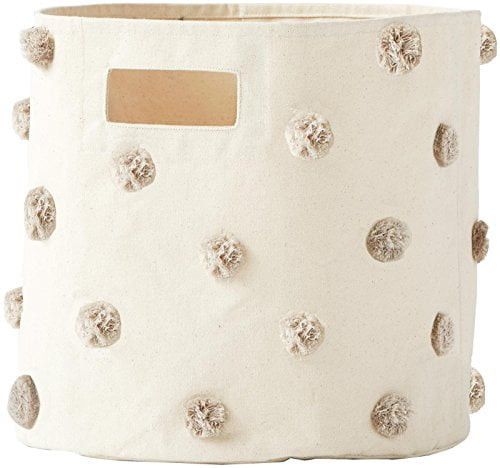 Pehr Designs Pom Pom Bin, Grey