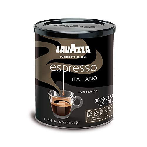 Lavazza Espresso Italiano Ground Coffee Blend, Medium Roast, 8-ounce Cans (pack Of 6) (packaging May Vary)