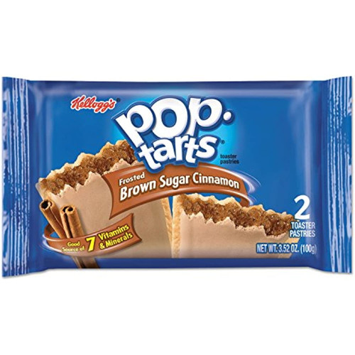 Kelloggs 31131 Pop Tarts, Frosted Brown Sugar Cinnamon, 3.52oz, 2/pack, 6 Packs/box