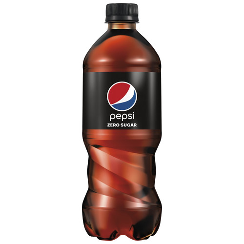 Pepsi Zero Sugar Soda Pop 20oz Bottles, Quantity Of 24