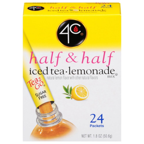 4c Totally Light Half, & Half Lemonade Iced Tea Mix, 1.5 Oz, 24 Packets, 1 Ct