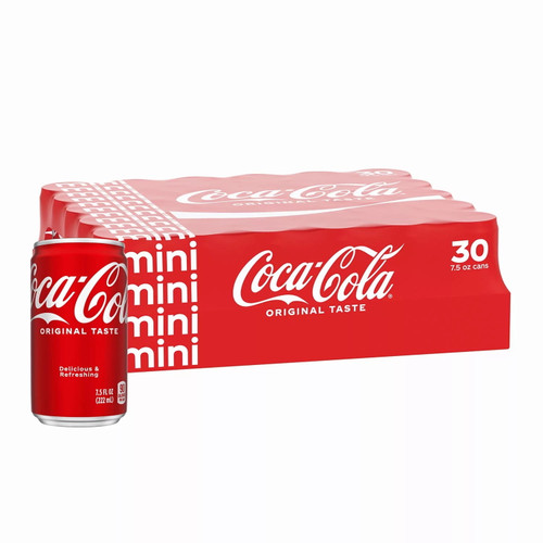 New Coca-cola Mini Cans (7.5 Fl. Oz., 30 Pk.)