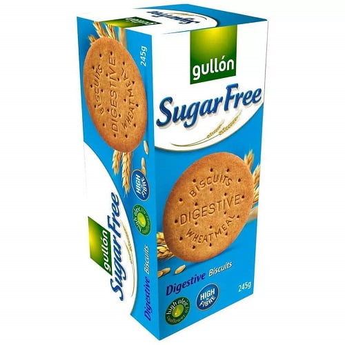 Gullon Sugar Free Digestive Biscuits 245g (pack Of 3)