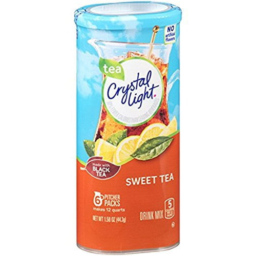 Crystal Light Sweet Tea Drink Mix (12 Quart=6 Packets) New Flavor (pack Of 4)