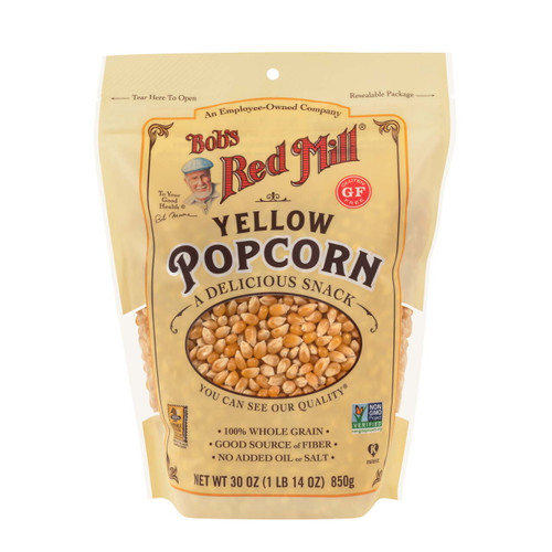 Bob's Red Mill Gluten Free, Whole Yellow Popcorn, 30 Oz