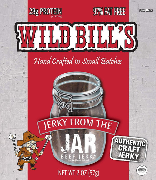 Wild Bill's Hickory Smoked Beef Jerky From The Jar Packs - 2oz ( 3 Count Bulk)
