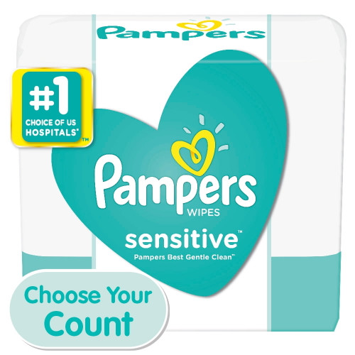 Sensitive Baby Wipes, White, Cotton, Unscented, 72/pack, 8 Packs/carton | Bundle Of 5 Cartons