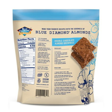 Blue Diamond Almond Flour Finely Sifted Certified Gluten Free Kosher Certified Product Of Usa , 3 Lbs 48 Oz By Blue Diam
