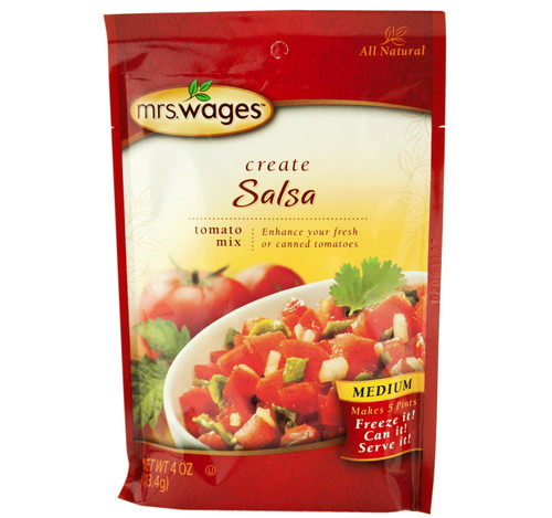 Mrs. Wages Medium Salsa Mix, 6-pack 4 Ounce