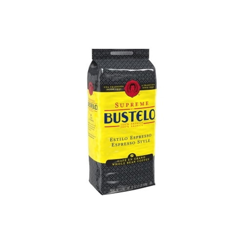 Supreme By Bustelo Espresso Whole Bean Coffee Espresso, Cappuccino, Bustelo, Arabica - Dark - 32 Oz - 1 Bag