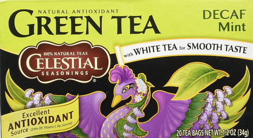 Celestial Seasonings Decaf Mint Green Tea Bags - 20 Ct