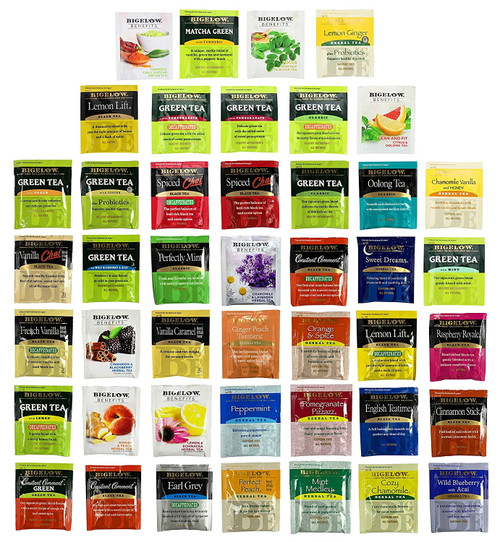 Tea Sampler Variety 49 Counts With Gift Box - Christmas Gift For Family, Friends, Coworker, Office , Women ,men ,