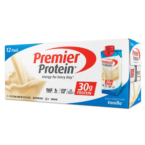 Premier Protein High Protein Shake, Vanilla (11 Fl. Oz., 12 Pack)