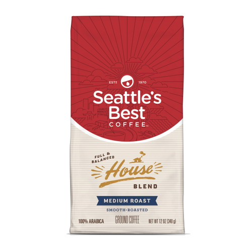 Seattle's Best Coffee House Blend Medium Roast Ground Coffee, 12 Oz