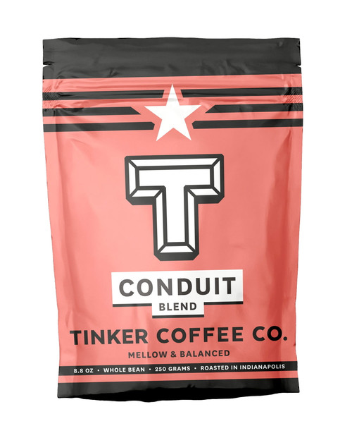 Tinker Coffee - Conduit Blend, Whole Bean, Medium Roast, 8.8oz