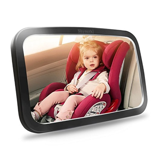 Shynerk Baby Car Mirror For Rear Facing Infant With Wide Crystal Clear View, Shatterproof, Fully Assembled, Crash Tested And Certified