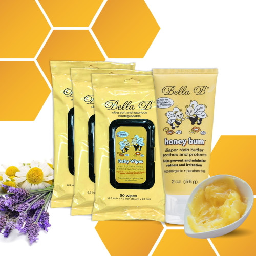 Bella B Bundle: Nipple Nurture Butter 2oz And Nipple Nurture Breast Wipes 3-pack
