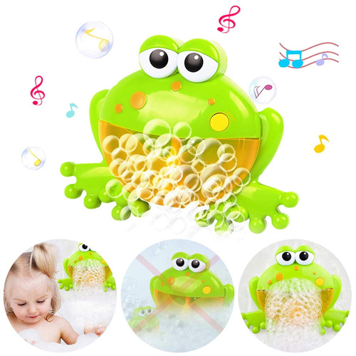 Zioblw Frog Bubble Machine For Baby Bath Toys, Musical Bathtub Bubble Toy Bubble Maker With Nursery Rhyme For Infant Baby Children Kids Happy Tub Time,bubble Machine For Boys And Girls Aged 1 2 3 4