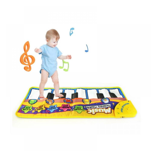 Baby Musical Mats With Music Sounds, Musical Toys Child Floor Piano Keyboard Mat Carpet Animal Blanket Touch Playmat Early Education Toys For Baby Girls Boys Toddlers (1 To 5 Years Old)