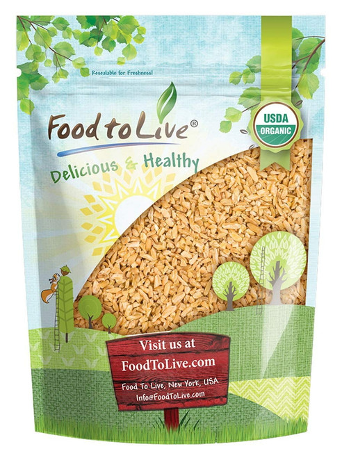 Organic Cracked Freekeh, 0.5 Pounds — Non-gmo, Kosher, Vegan — By Food To Live