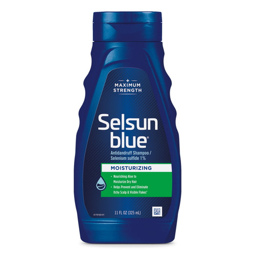 Selsun Blue Maximum Strength Moisturizing Nourishing Dandruff Shampoo With Aloe & Selenium Sulfide, 11 Fl Oz