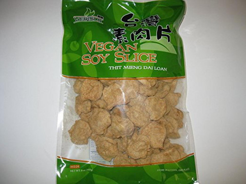 Vsoy Natural Meatless Vegan Soy Slice Textured Soy Protein Vegetarin Meat Substitute Unflavored 8 Oz.